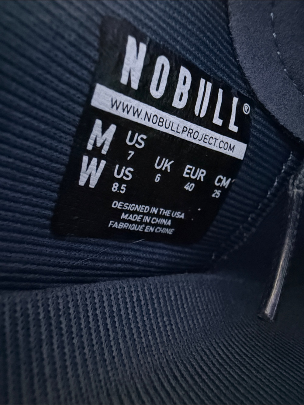 NOBULL Navy Blue and Tan Floral Trainers - Picture 7 of 9